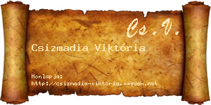 Csizmadia Viktória névjegykártya